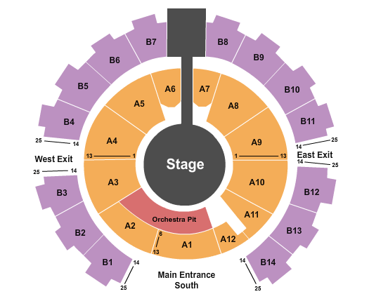 Celebrity Theatre Panter Belico Seating Chart