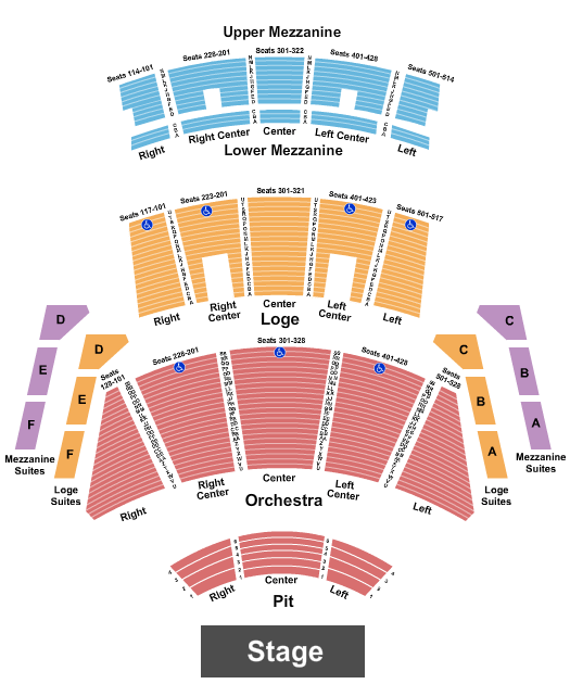 Peacock Theater Panter Belico Seating Chart